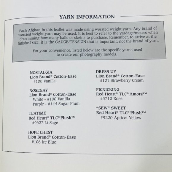 Rare Paula Vaughan's Plush & Pretty Afghans  Booklet (2004) - Picture 6 of 7